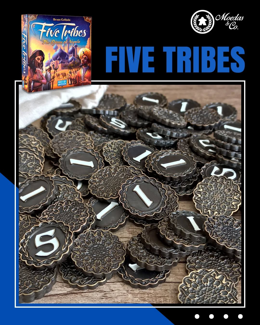 FIVE TRIBES - DIE LAUNEN DES SULTANS ERW. - Metallmünzen Set