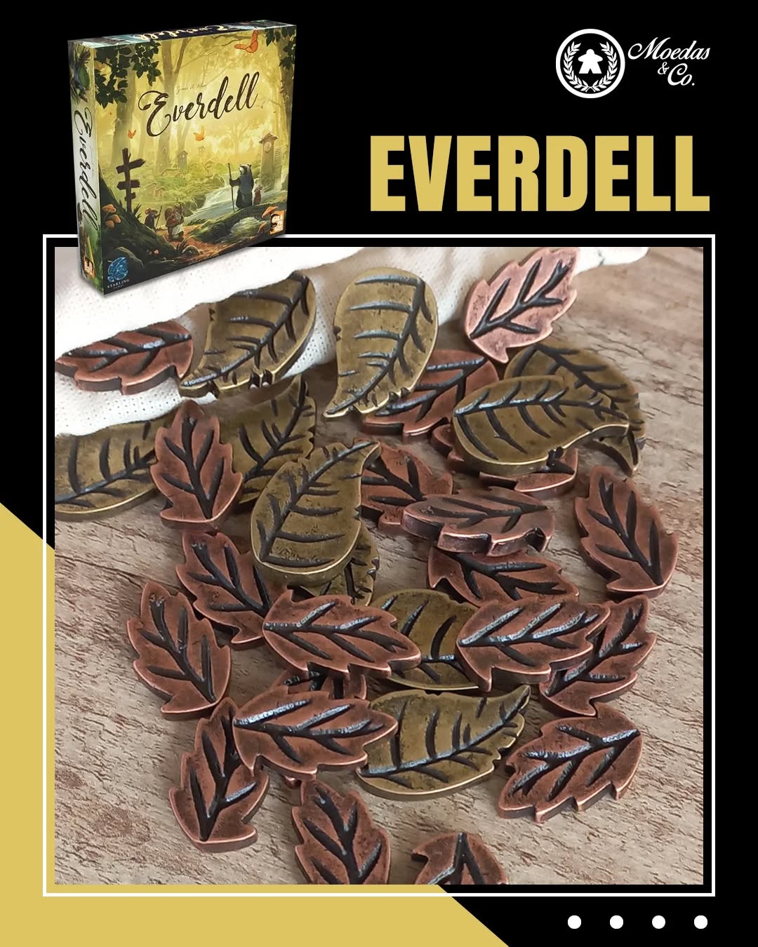 EVERDELL - Metallmünzen Set (Blätter)