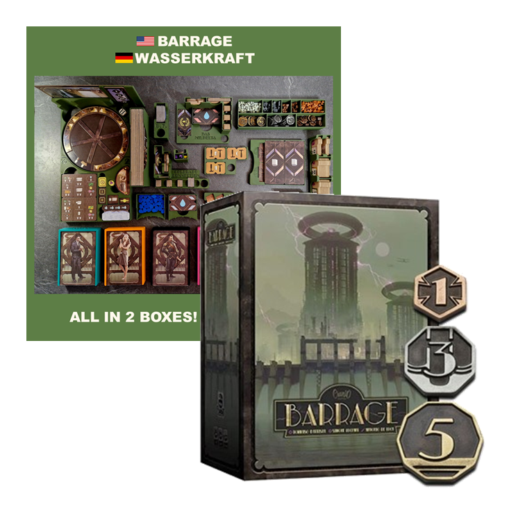 BUNDLE - WASSERKRAFT / BARRAGE - Insert & Metallmünzen