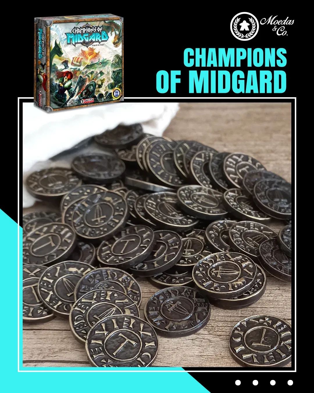 CHAMPIONS OF MIDGARD - Metallmünzen Set
