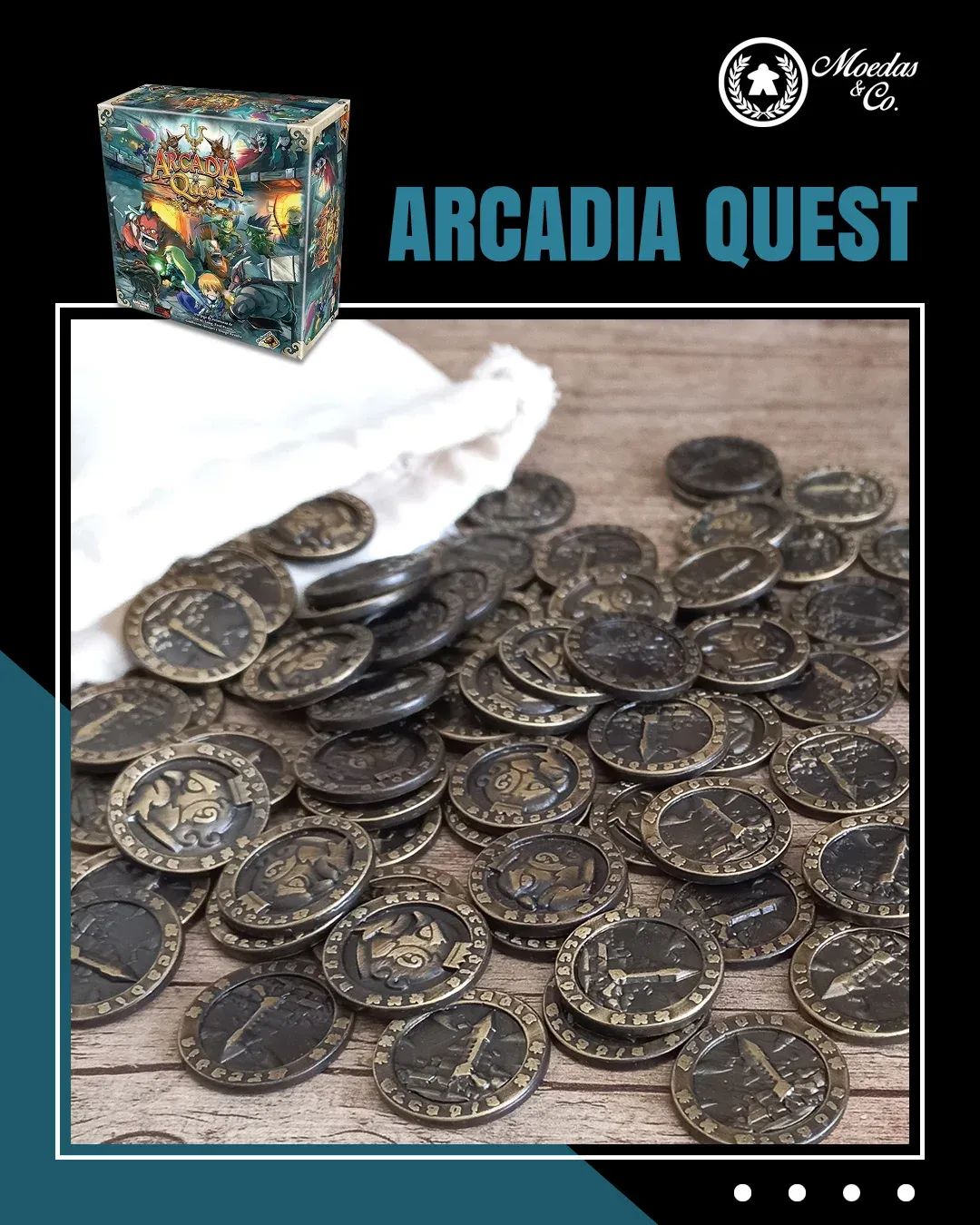 ARCADIA QUEST Metallmünzen Set