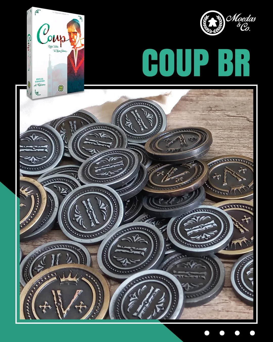 COUP (BR edition) - Metallmünzen Set