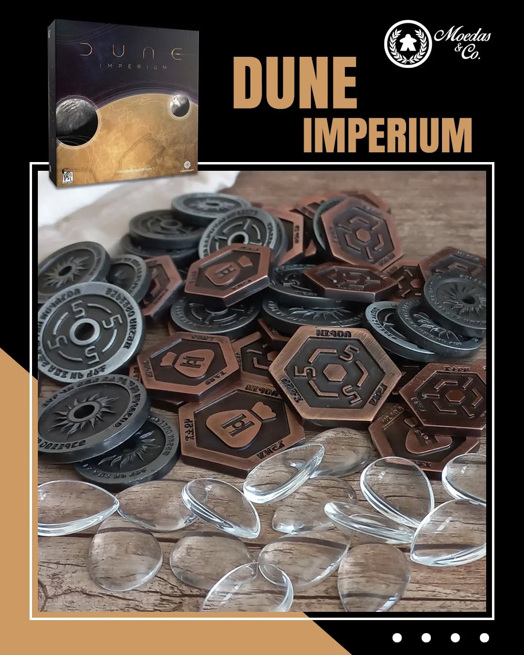DUNE IMPERIUM - UPRISING ERWEITERUNG - Metallmünzen Set