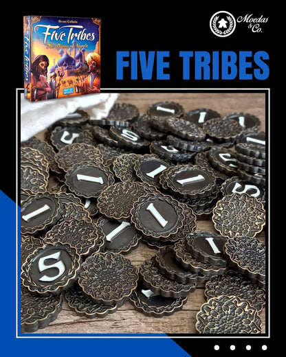 FIVE TRIBES - Metallmünzen Set