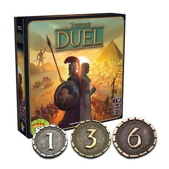 7 WONDERS DUEL - Metallmünzen Set