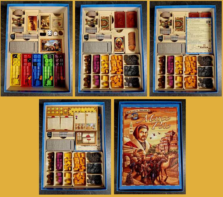 In the footsteps of (The Voyages Of) MARCO POLO (1) (All expansions and promos) - Board game insert (insert, inlay, organizer)