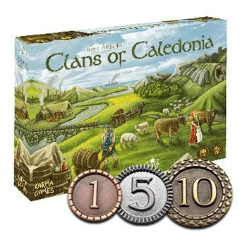 CLANS OF CALEDONIA - Metallmünzen Set