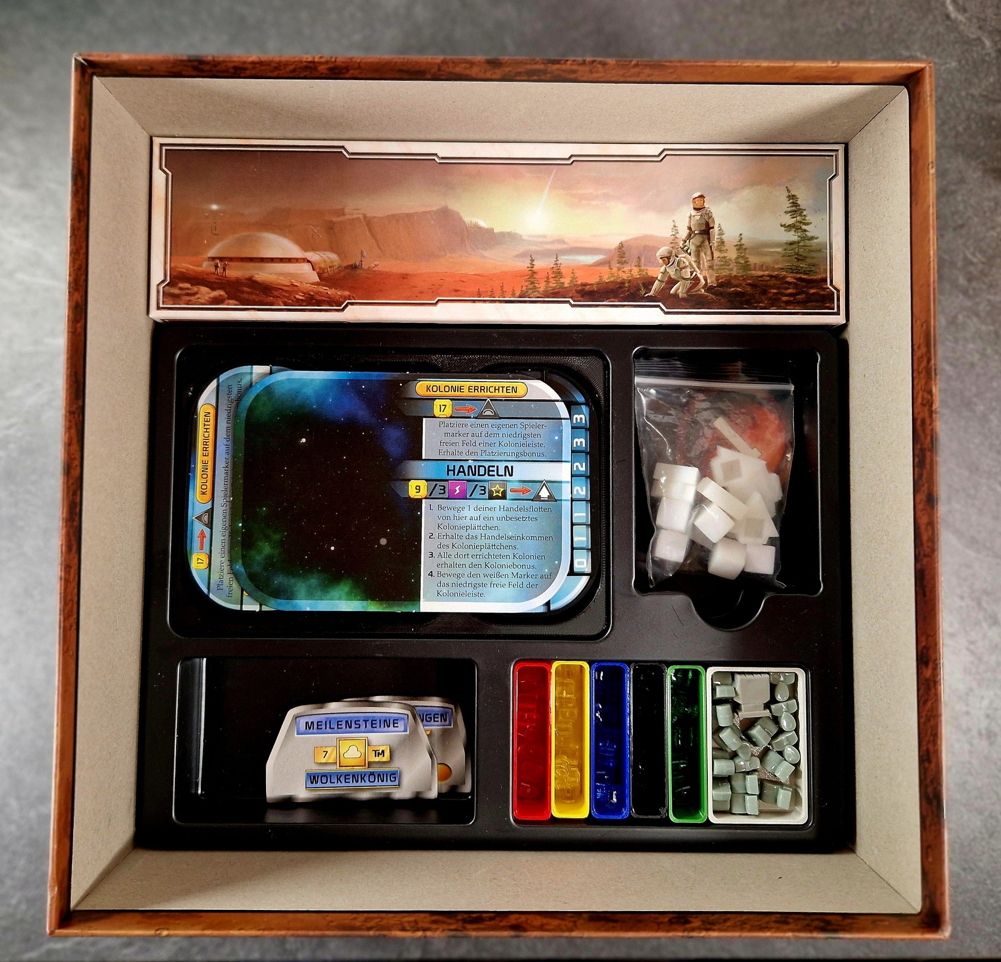 TERRAFORMING MARS Big Box Einsatz Verbesserungen (Insert, Inlay, Organizer)