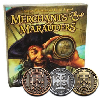 MERCHANTS & MARAUDERS - Metallmünzen Set