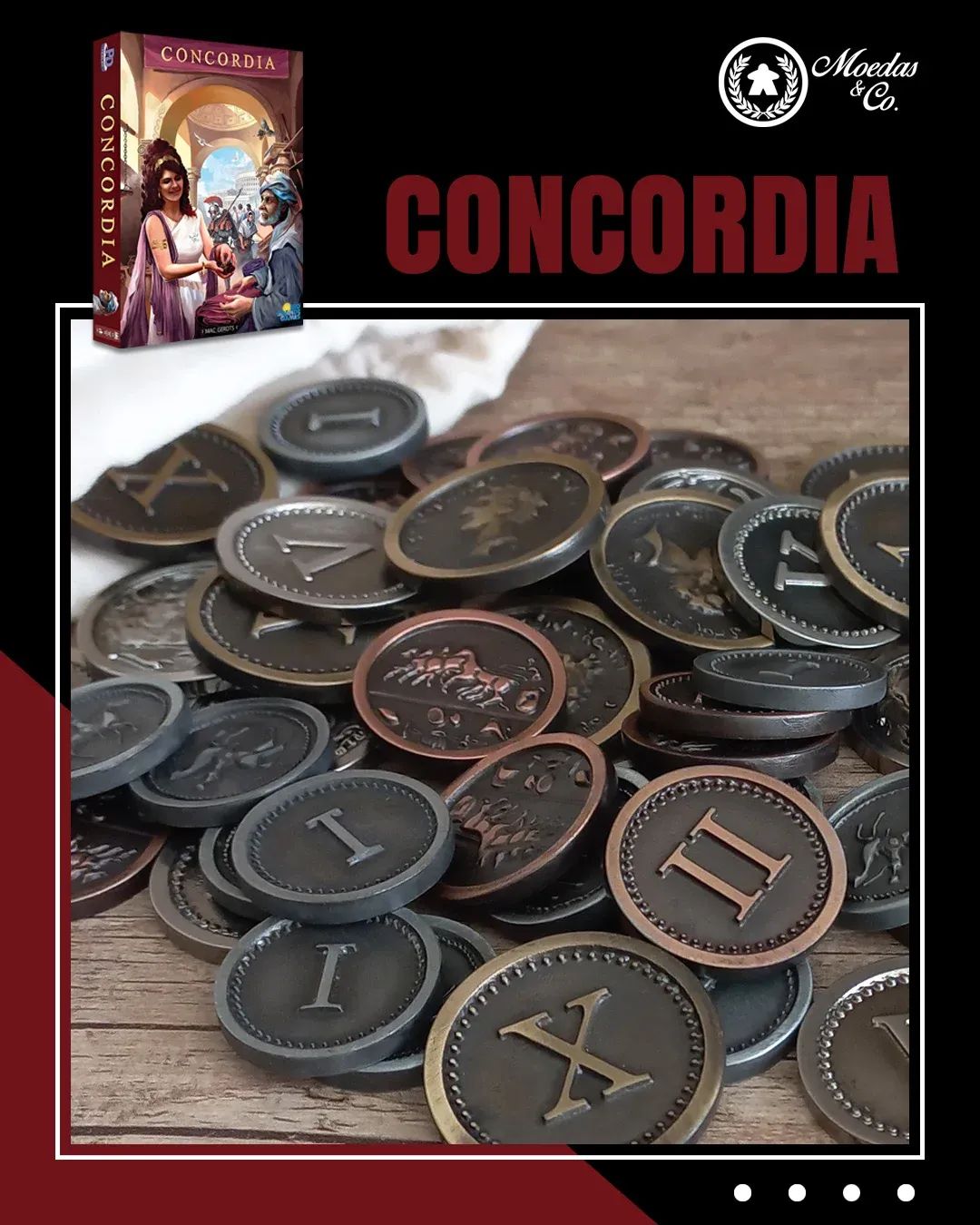 CONCORDIA - Metallmünzen Set