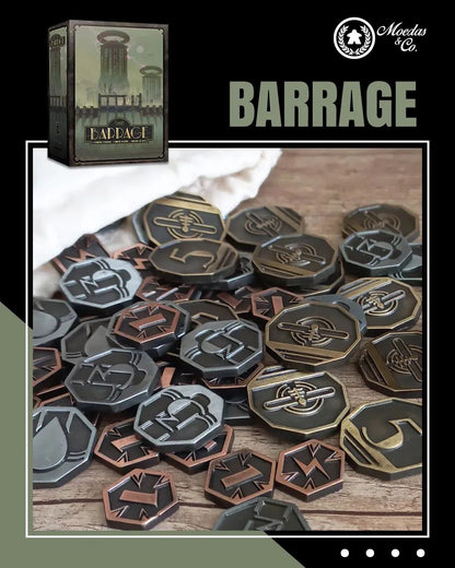 BARRAGE / WASSERKRAFT - Metallmünzen Set