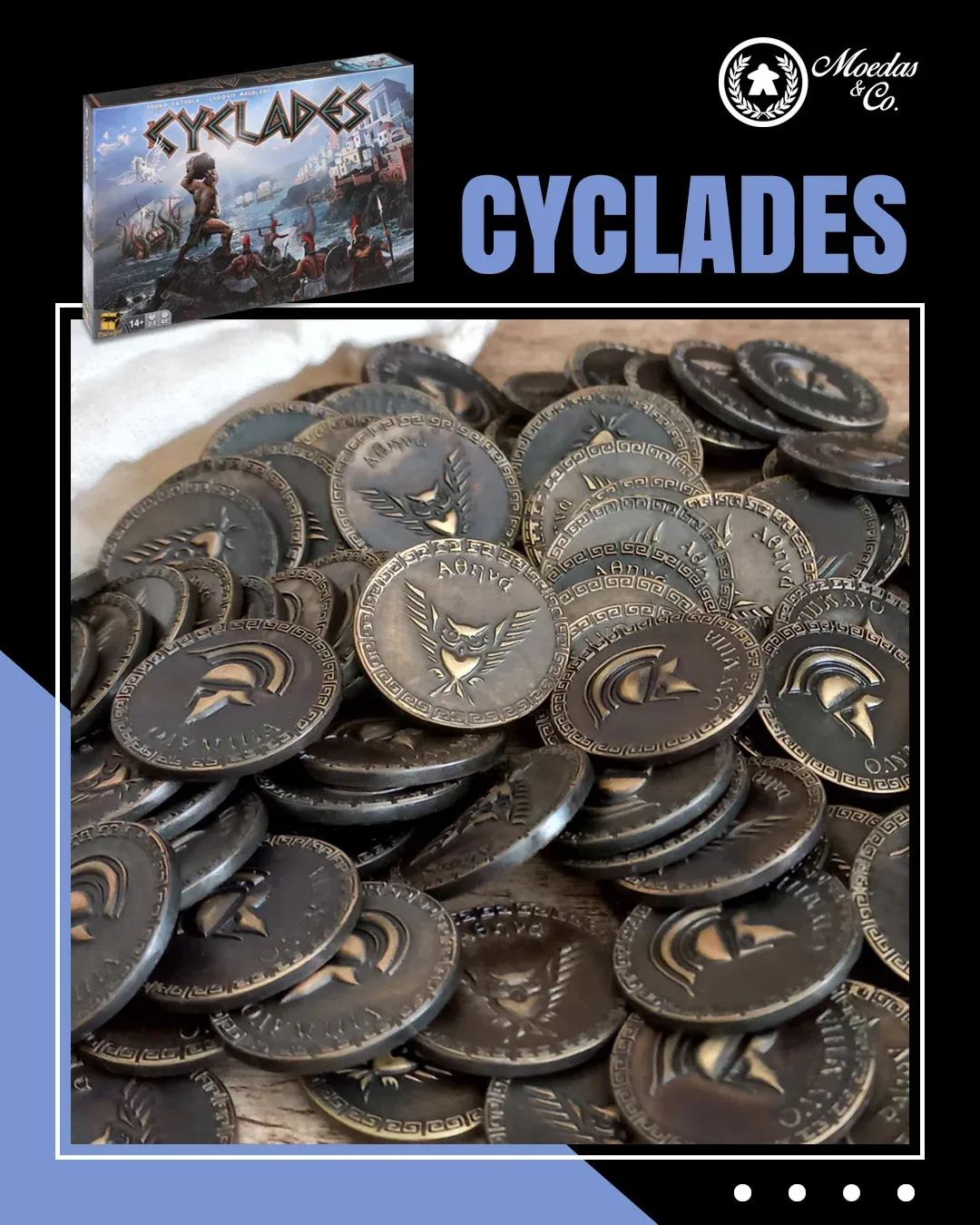 CYCLADES - Metallmünzen Set